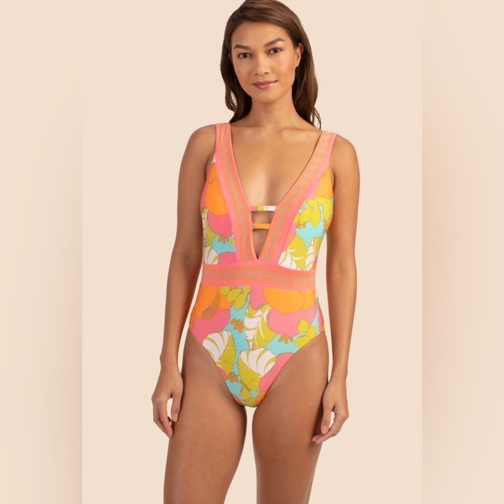 Trina Turk PLAYA DE FLOR PLUNGE MAILLOT swimsuit